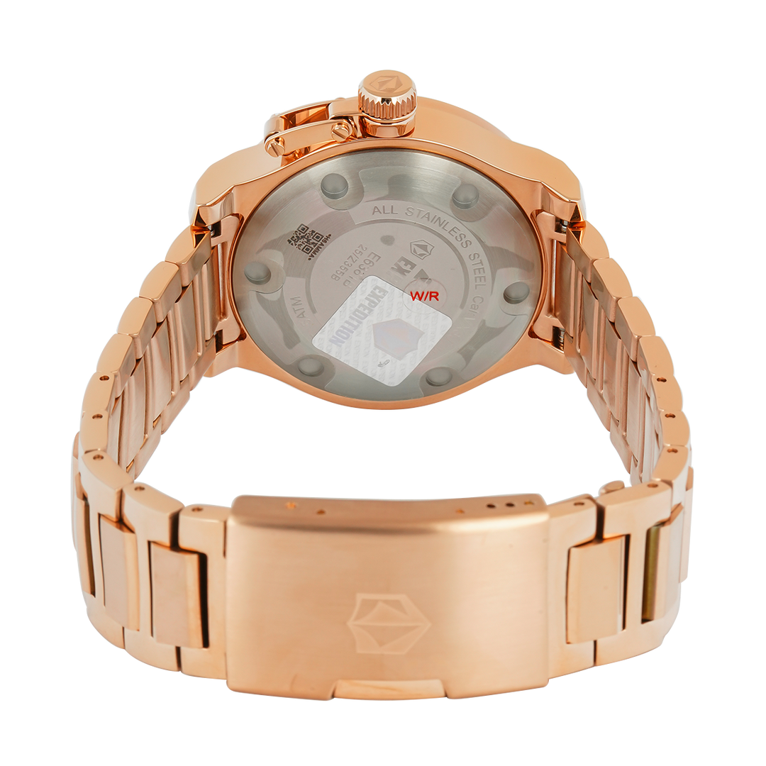 Jam Tangan  Expedition Exp Multifunction E 6381 BFBRGLN1 Women Rose Gold Dial Rose Gold Stainless Steel Strap