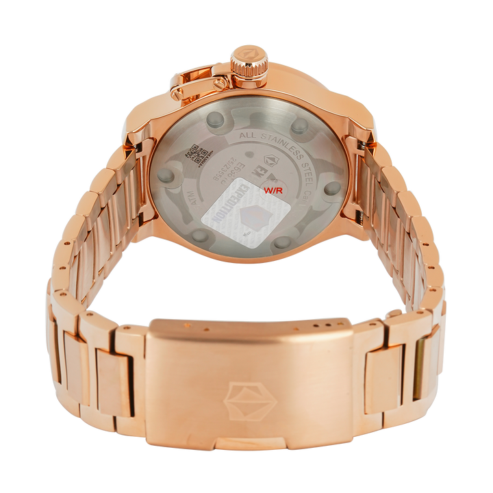 Jam Tangan  Expedition Exp Multifunction E 6381 BFBRGLN1 Women Rose Gold Dial Rose Gold Stainless Steel Strap