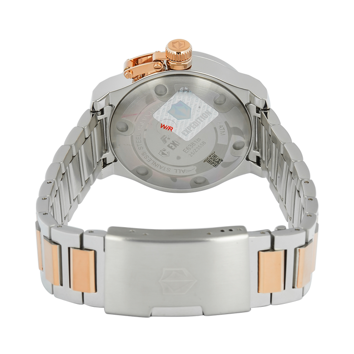 Jam Tangan  Expedition Exp Multifunction E 6381 BFBTRSL1 Women Silver Dial Dual Tone Stainless Steel Strap