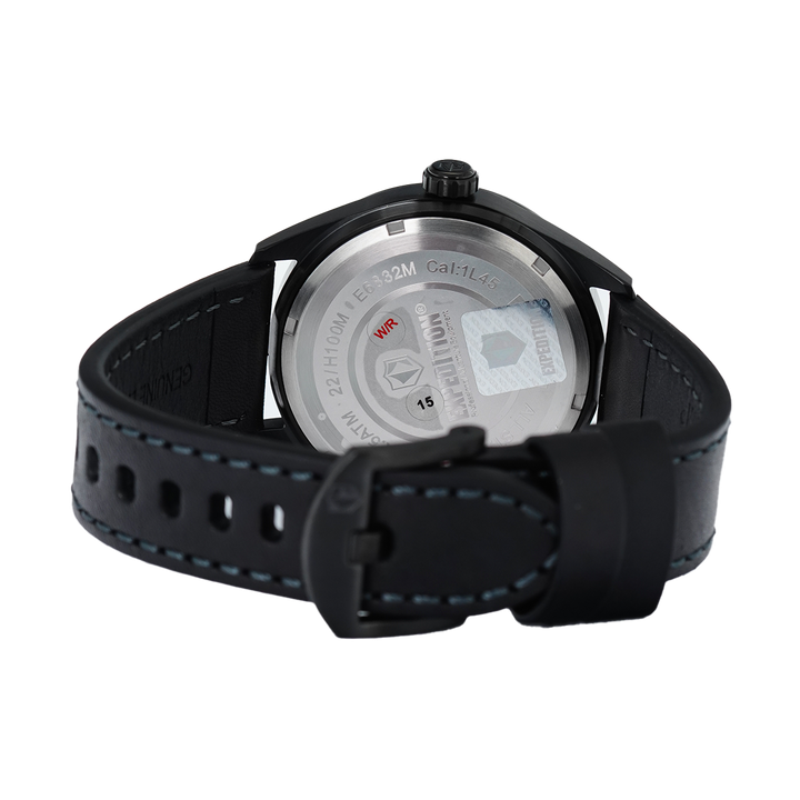 Jam Tangan Expedition Multifunction E 6832 MSLIPGR Men Grey Dial Black Leather Strap