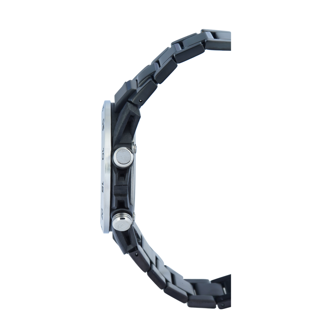 Jam Tangan Casio Edifice Sospensione ECB-2000DD-1A Men Black Analog-Digital Dial Gunmetal Stainless Steel Band