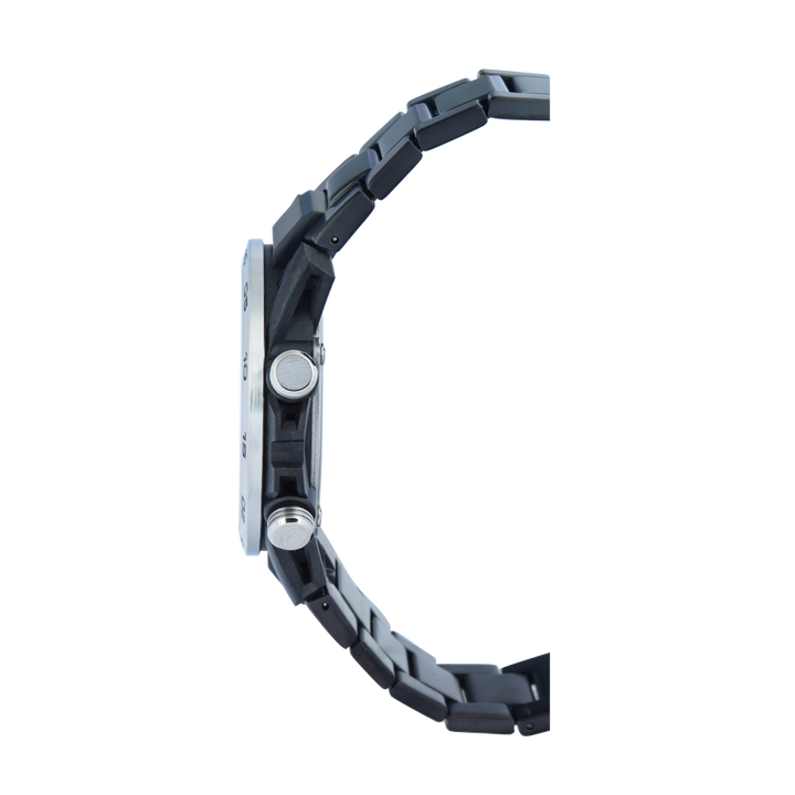 Jam Tangan Casio Edifice Sospensione ECB-2000DD-1A Men Black Analog-Digital Dial Gunmetal Stainless Steel Band