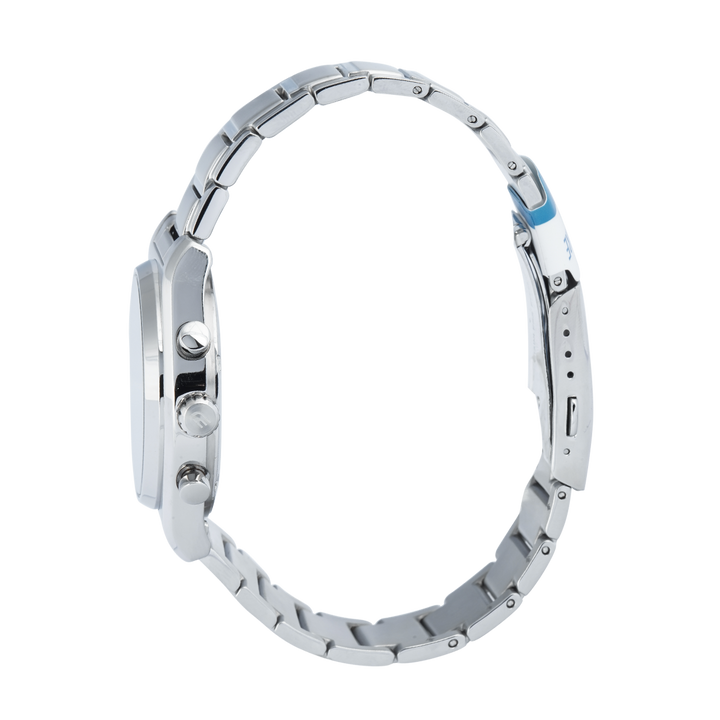 Jam Tangan Casio Edifice Standard Chronograph EFB-730D-7A Men Silver Dial Stainless Steel Strap