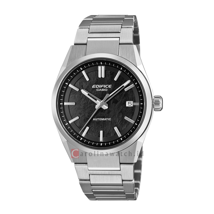 Jam Tangan Casio Edifice EFK-110D-1A Men Mechanical Black Dial Solid stainless steel Band