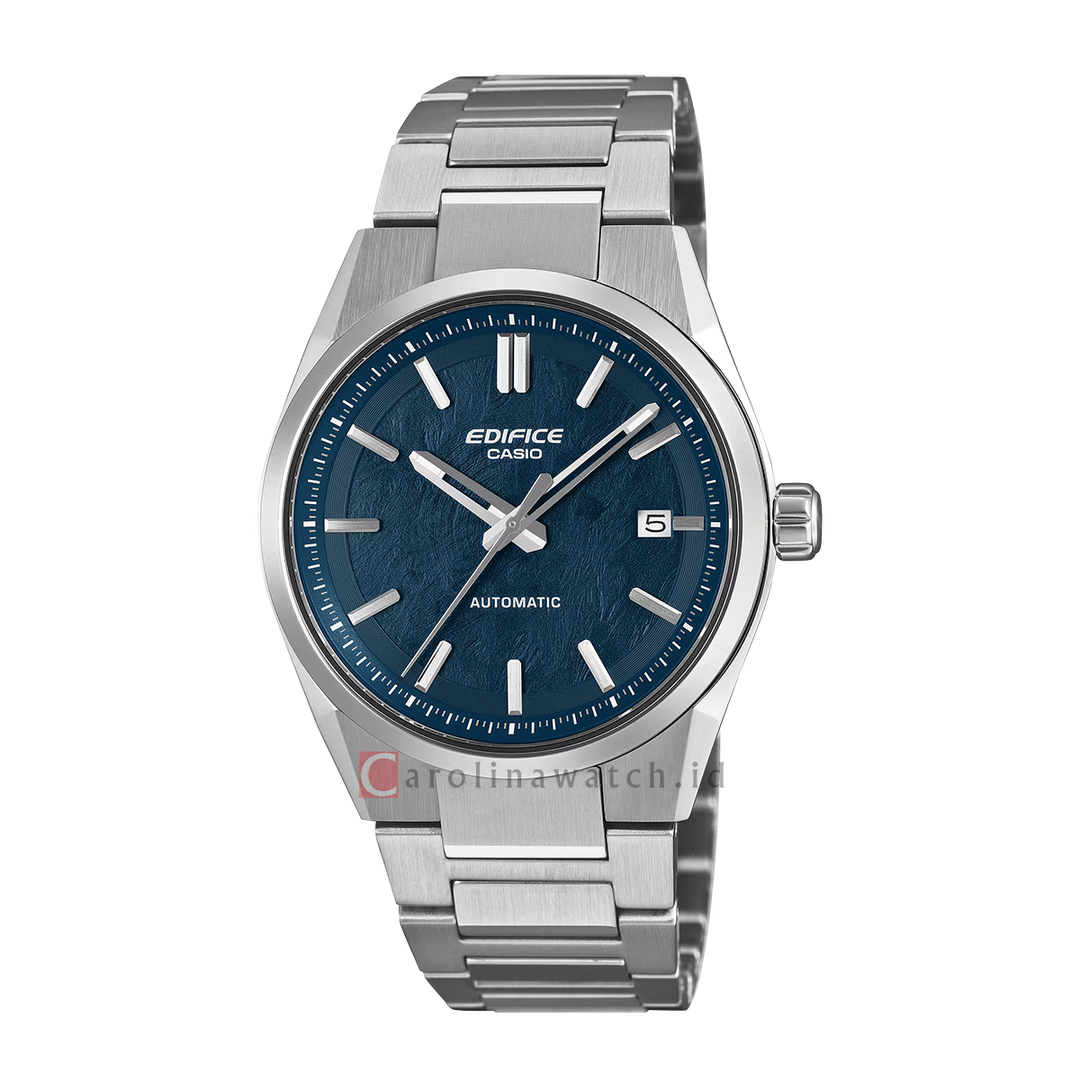 Jam Tangan Casio Edifice EFK-110D-2A Men Mechanical Blue Dial Solid stainless steel Band