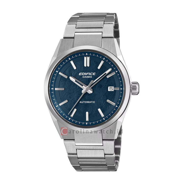 Jam Tangan Casio Edifice EFK-110D-2A Men Mechanical Blue Dial Solid stainless steel Band