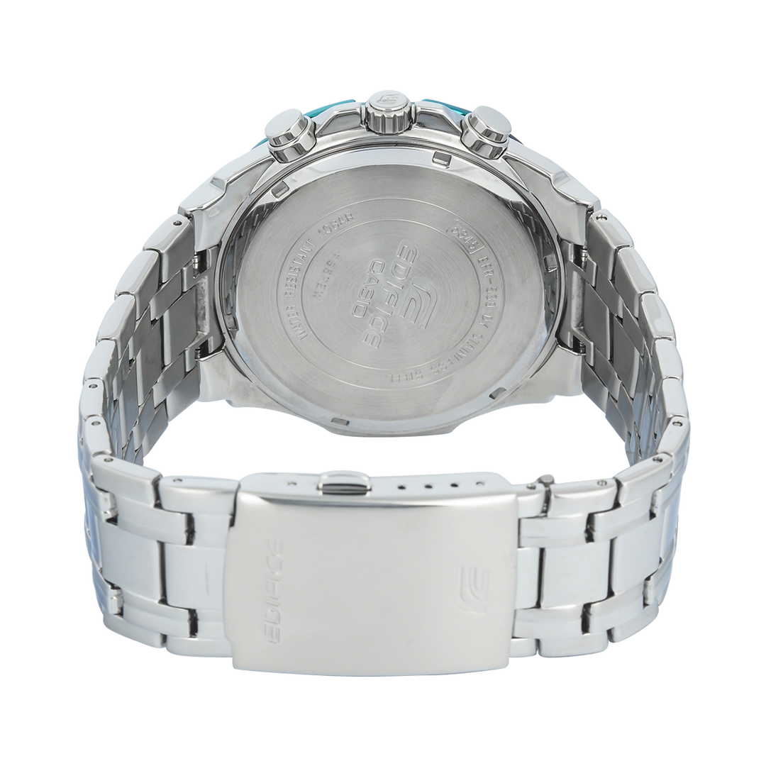 Jam Tangan Casio Edifice Standard Chronograph EFR-539DE-3A Men Green Dial Stainless Steel Band