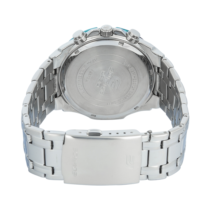 Jam Tangan Casio Edifice Standard Chronograph EFR-539DE-3A Men Green Dial Stainless Steel Band