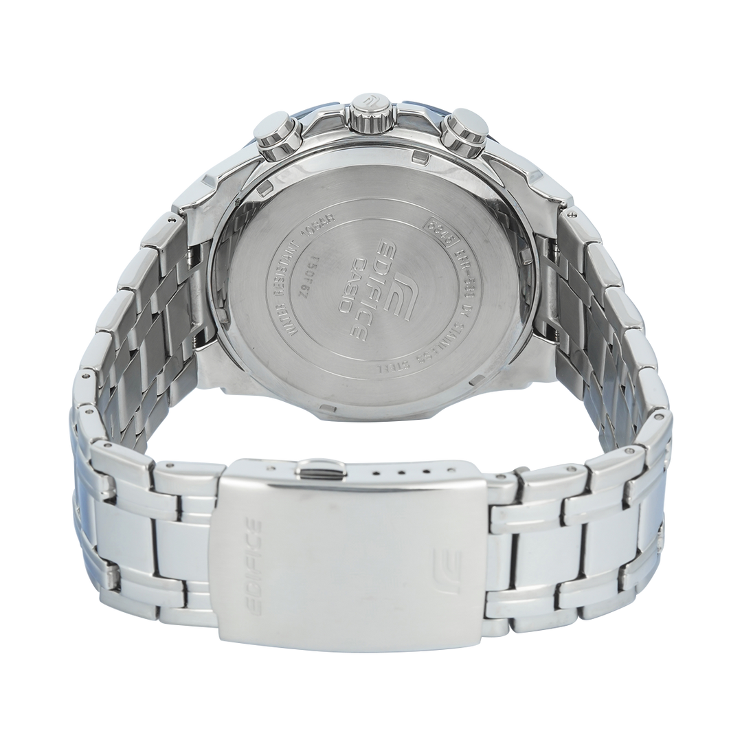 Jam Tangan Casio Edifice Standard Chronograph EFR-539DE-8A Men Grey Dial Stainless Steel Band
