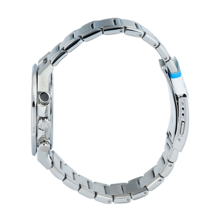 Jam Tangan Casio Edifice Slim Line EFS-S570D-3A Chronograph Tough Solar Men Green Dial Stainless Steel Band