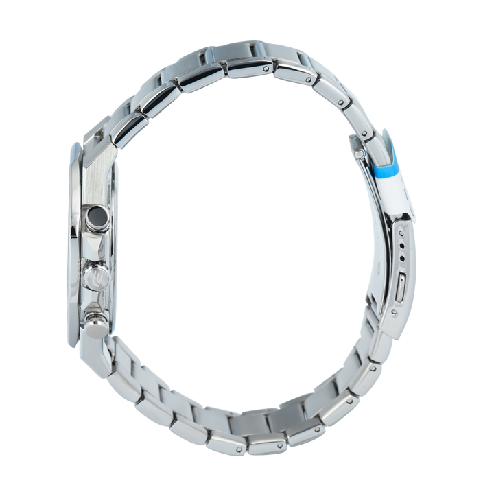 Jam Tangan Casio Edifice Slim Line EFS-S570D-5A Chronograph Tough Solar Men Analog Dial Stainless Steel Band