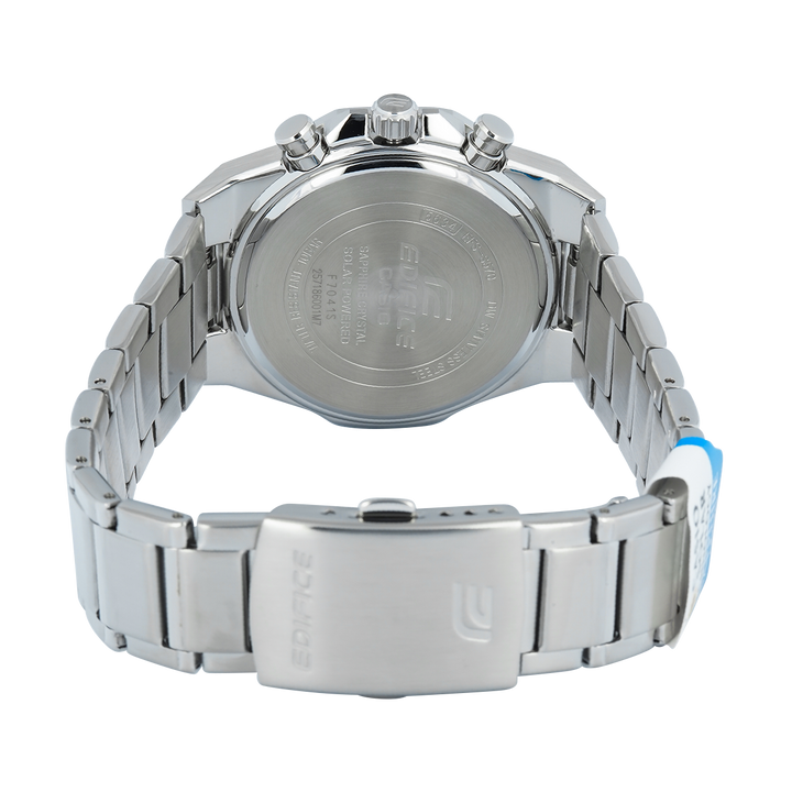 Jam Tangan Casio Edifice Slim Line EFS-S570D-5A Chronograph Tough Solar Men Analog Dial Stainless Steel Band