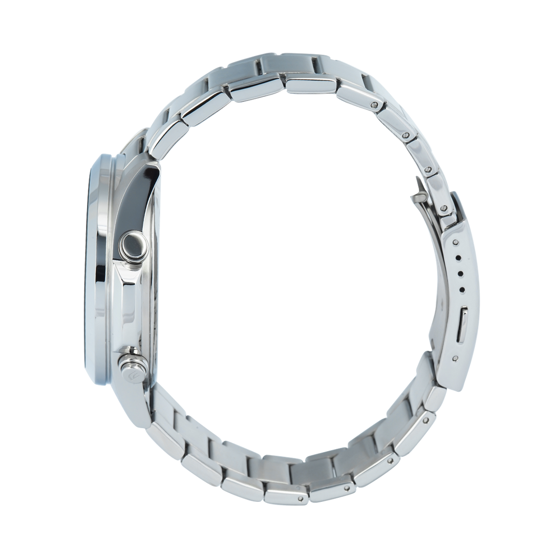 Jam Tangan Casio Edifice EFV-C120D-1A4 Men Black Digital Analog Dial Stainless Steel Band