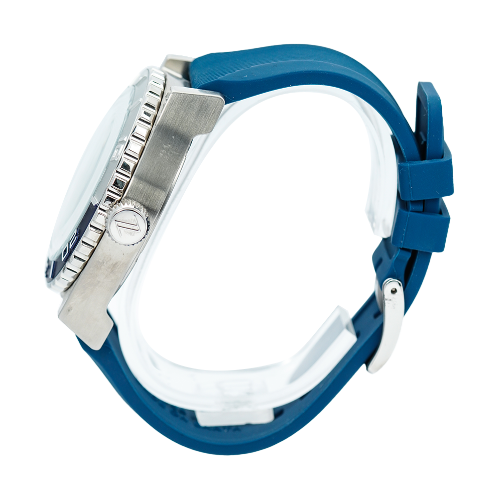 Jam Tangan Mazzucato EGO1MHV1 Men Silver Dial Blue Rubber Strap