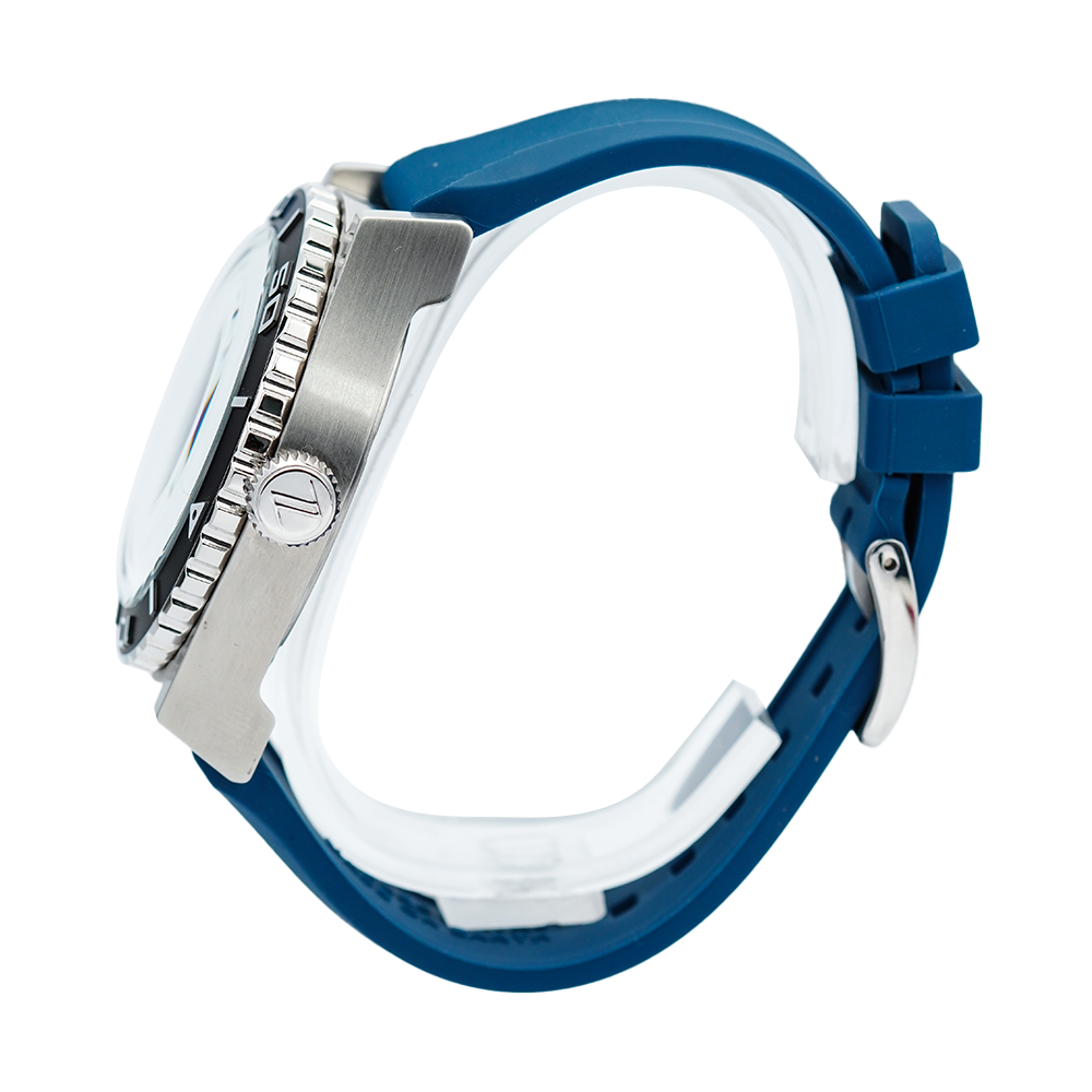 Jam Tangan Mazzucato EGO1MHV3 Men Blue Dial Blue Rubber Strap