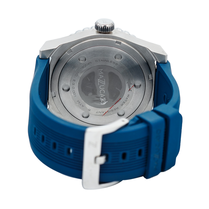 Jam Tangan Mazzucato EGO1MHV3 Men Blue Dial Blue Rubber Strap