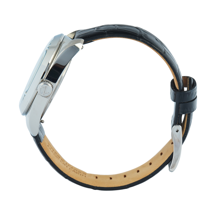 Jam Tangan Mazzucato EGO4LFV1-BA Women White Dial Black Leather Strap