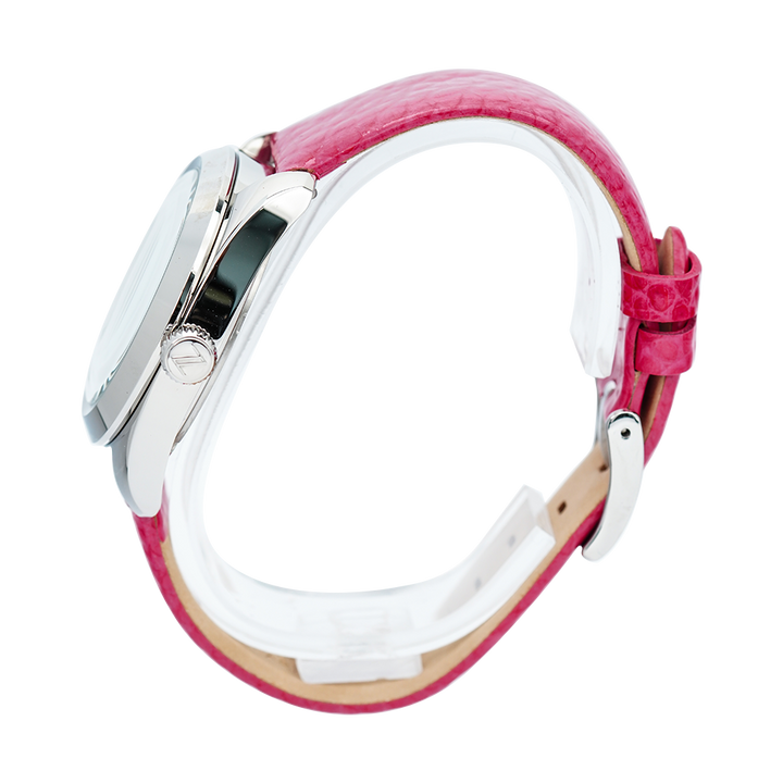 Jam Tangan Mazzucato EGO4LFV1 Women White Dial Red Leather Strap