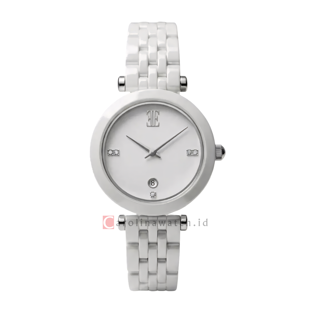 Jam Tangan ELLE Reine EL011-3CE01C01 Women White Dial Ceramic Strap