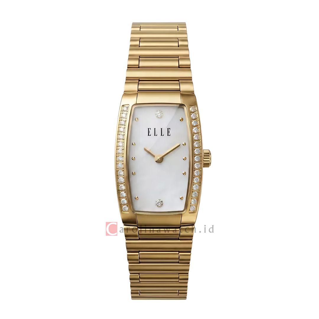 Jam Tangan ELLE Eclat EL014-6G13B10 Women White - MOP Dial Gold Stainless Steel Strap