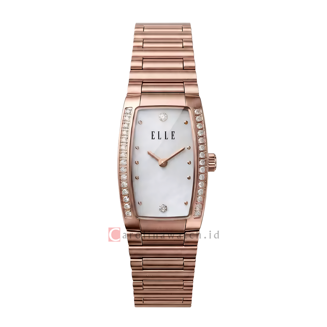 Jam Tangan ELLE Eclat EL014-6RG13B12 Women White - MOP Dial Rose Gold Stainless Steel Strap