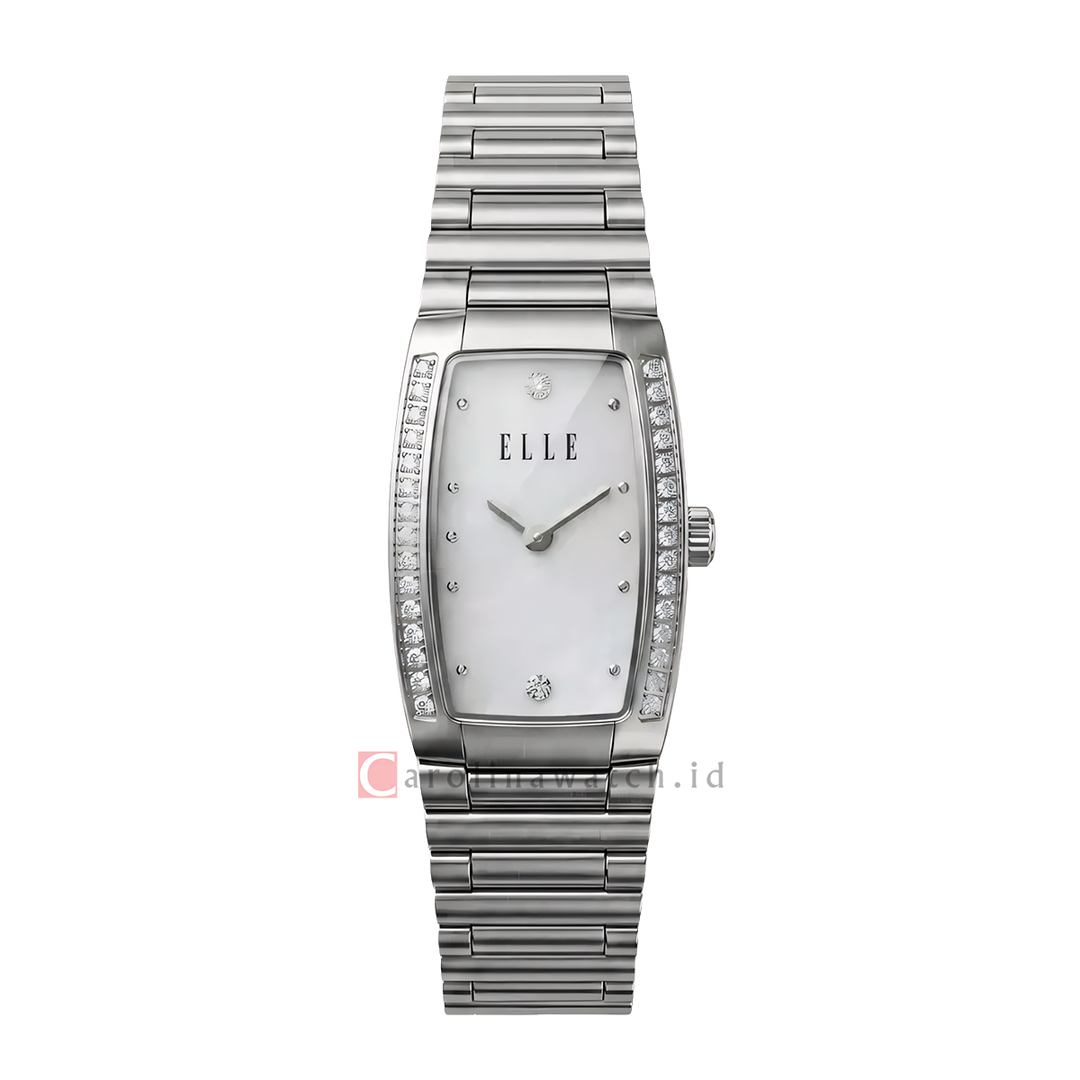 Jam Tangan ELLE Eclat EL014-6S13B02 Women White - MOP Dial Stainless Steel Strap