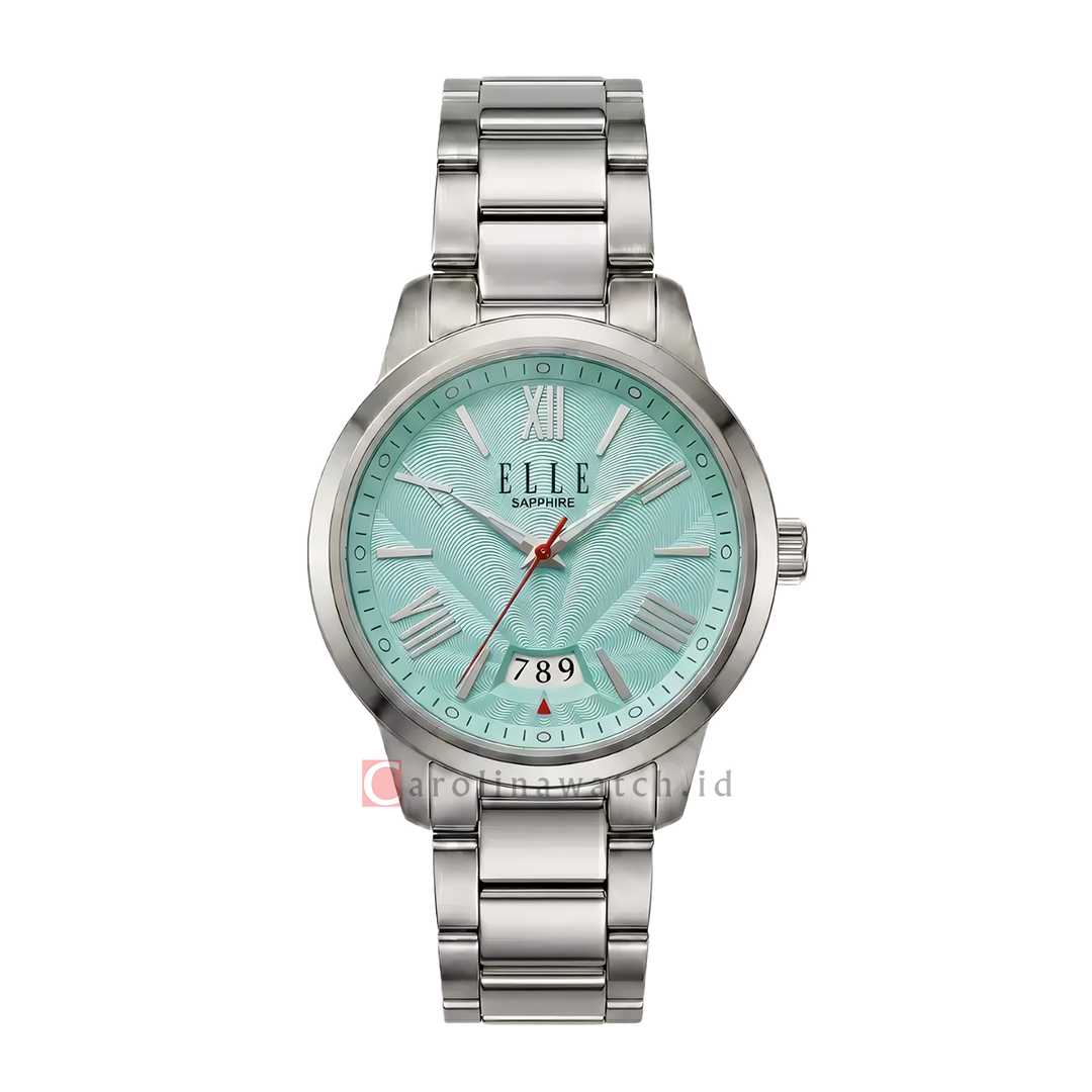 Jam Tangan ELLE Cherie EL020-3S04-B02 Women Blue Dial Stainless Steel Strap
