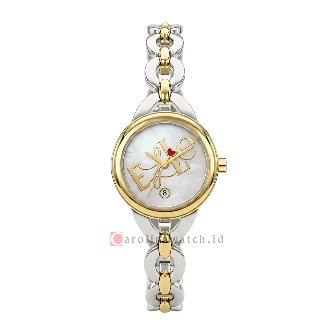 Jam Tangan ELLE Choose EL022-3G01-B16 Women Silver Dial Dual Tone Bracelet Strap