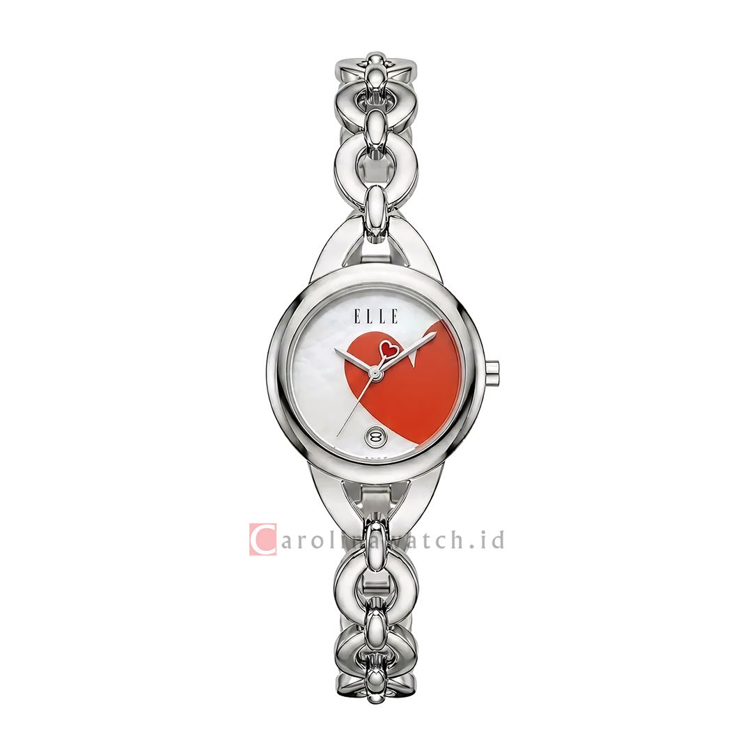 Jam Tangan ELLE Choose EL022-3S01-B02 Women Silver - Love Dial Bracelet Strap