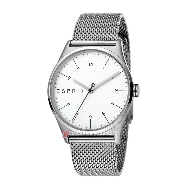 Jam Tangan ESPRIT ES1G034M0055 Men White Dial Stainless Steel Strap