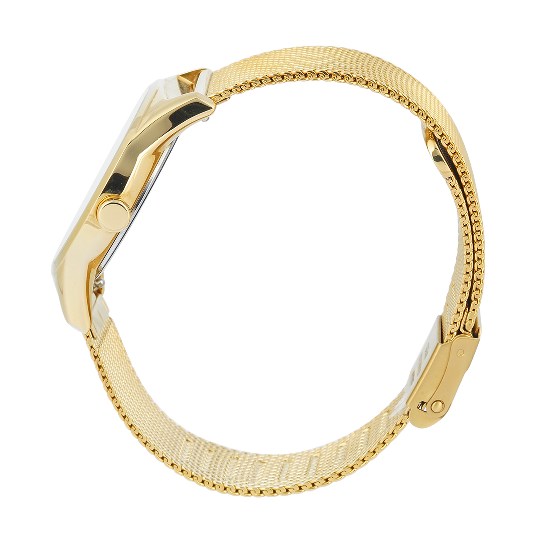 Jam Tangan ESPRIT ES1L034M0075 Women White Dial Gold Stainless Steel Strap