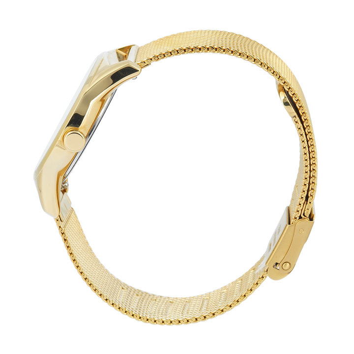 Jam Tangan ESPRIT ES1L034M0075 Women White Dial Gold Stainless Steel Strap