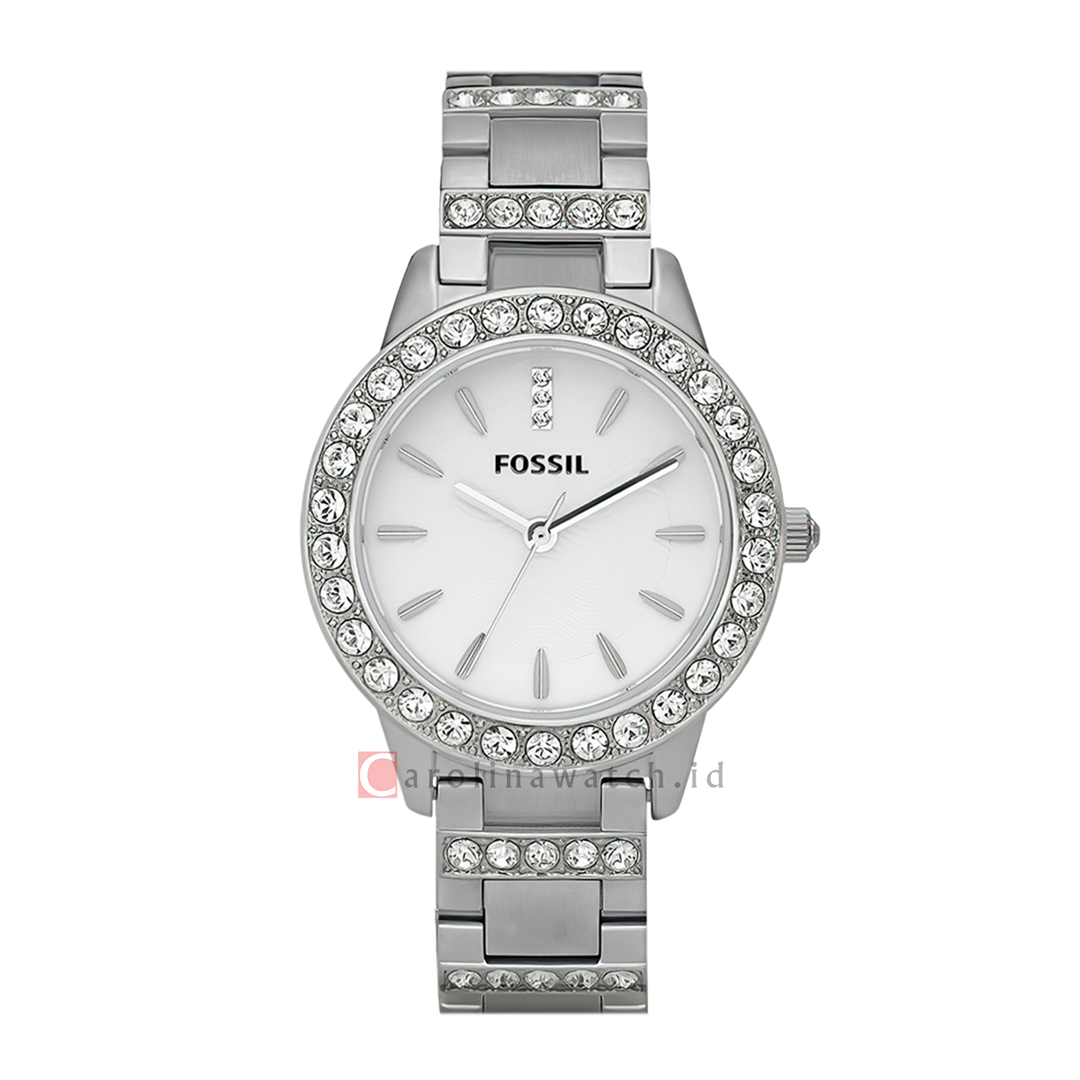 Jam Tangan Fossil Jesse ES2362 Women White Dial Stainless Steel Strap