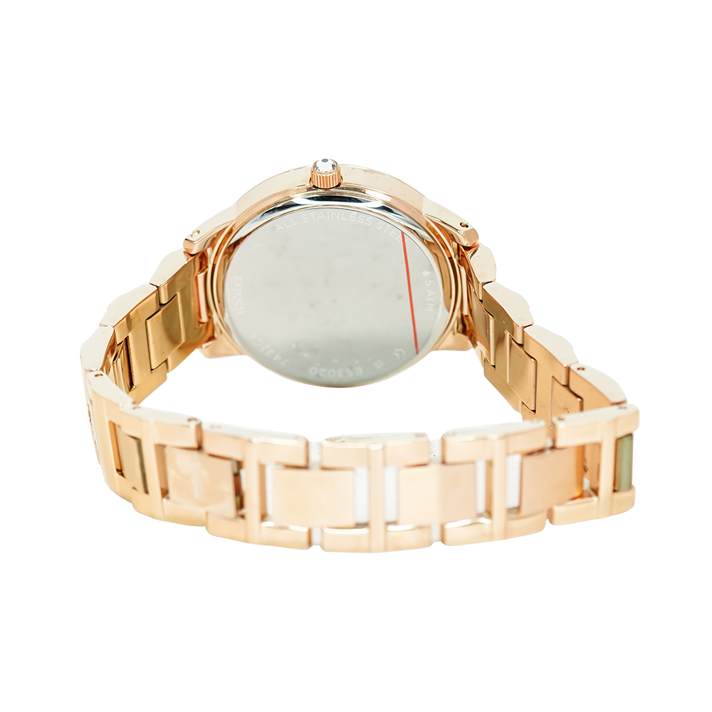 Fossil jesse analog rose best sale gold