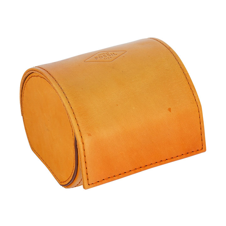 Jam Tangan Fossil Georgia ES4002SET Double Wrap Women White Dial Brown Leather Strap