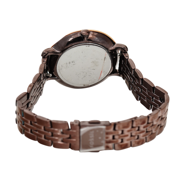 Jam Tangan Fossil Jacqueline ES4275 Women Brown Dial Brown Stainless Steel Strap