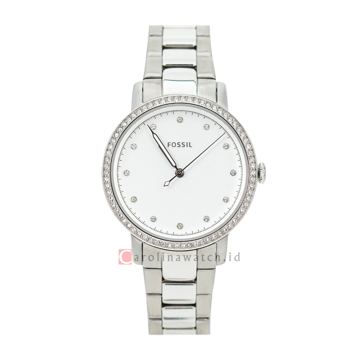 Jam Tangan Fossil Neely ES4287 Women White Dial Stainless Steel Strap