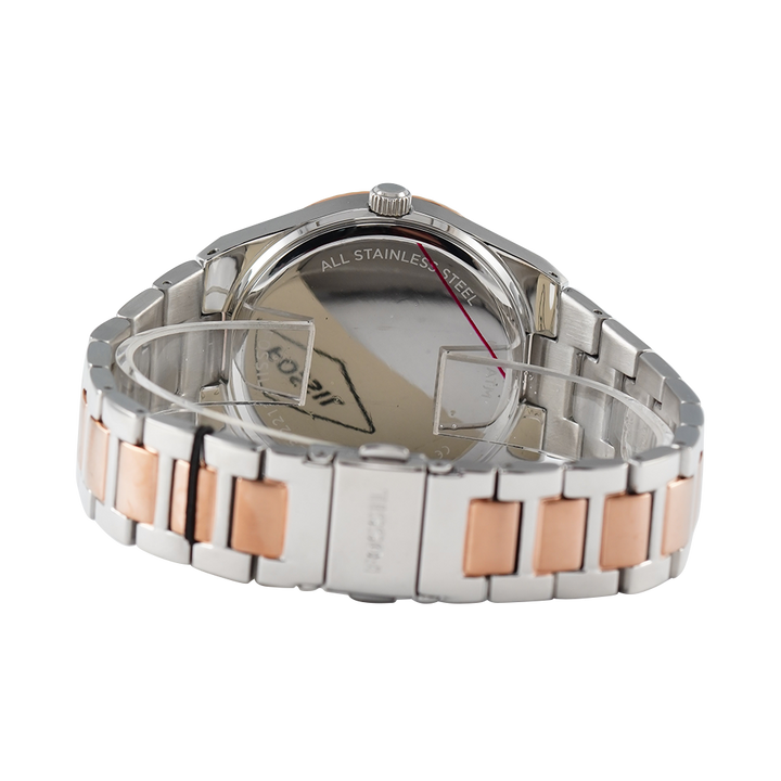 Jam Tangan Fossil Scarlette ES5261 Women Silver Dial Dual Tone Stainless Steel Strap