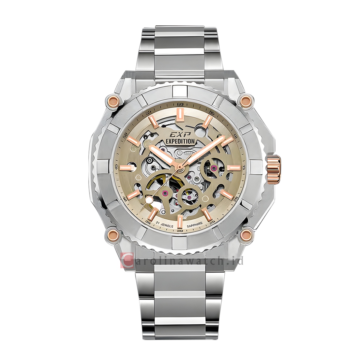 Jam Tangan Expedition Exp Chronograph Exp EX 3009 MABTRIV Men Automati ...