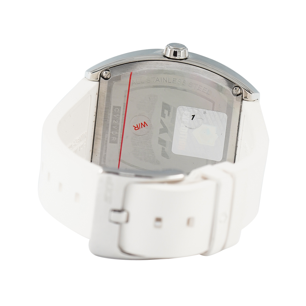 Jam Tangan Expedition EXP EX 6800 BFRSSSL Women White Dial White Rubber Strap