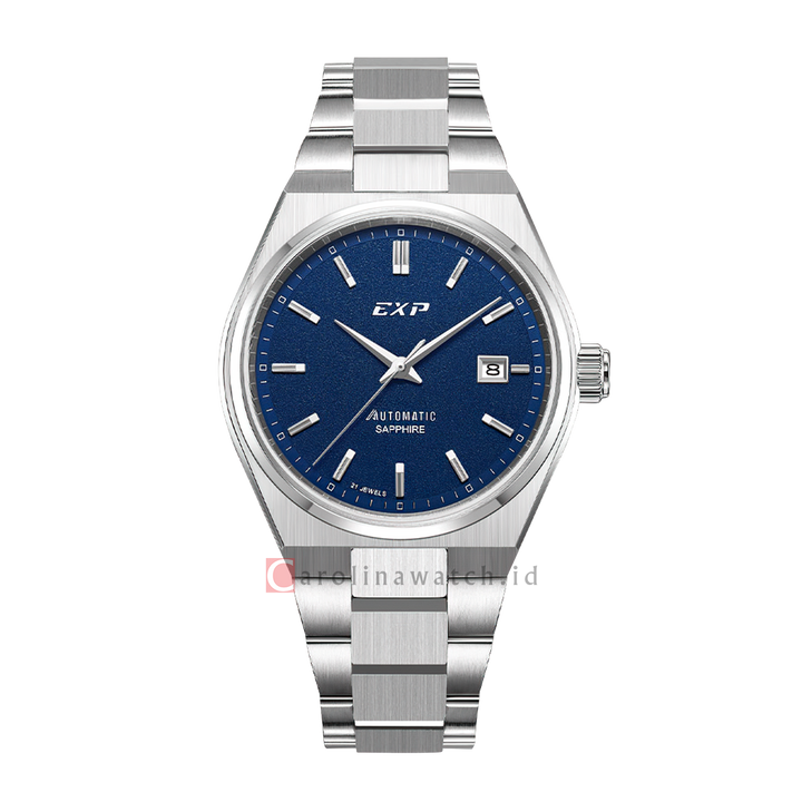 Jam Tangan Expedition EXP EX 6857 MABSSBU Men Blue Dial Stainless Steel Strap