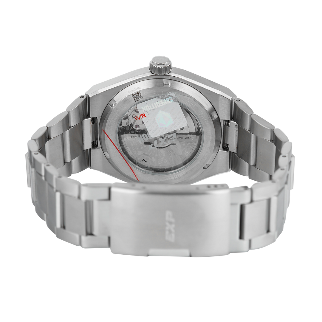 Jam Tangan Expedition EXP EX 6857 MABSSSL Men White Dial Stainless Steel Strap