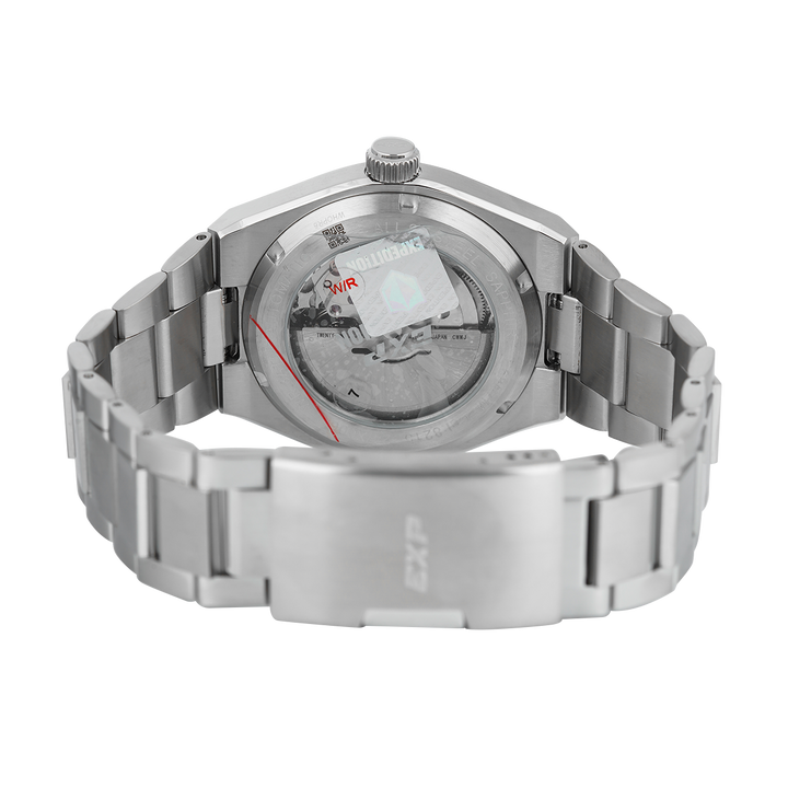 Jam Tangan Expedition EXP EX 6857 MABSSSL Men White Dial Stainless Steel Strap