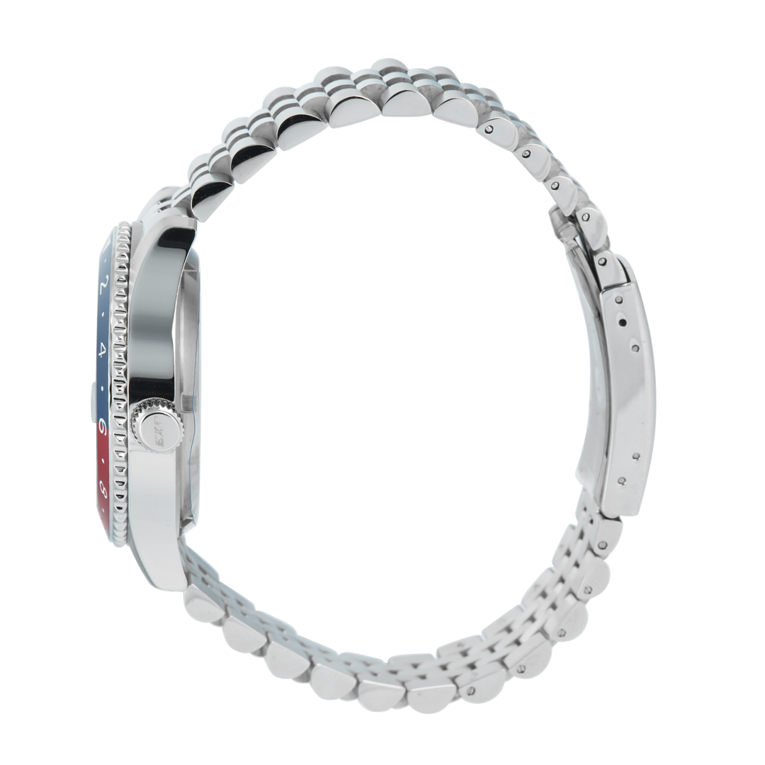 Jam Tangan Expedition EXP EX 6862 MABSSBARE Men Black Dial Stainless Steel Strap