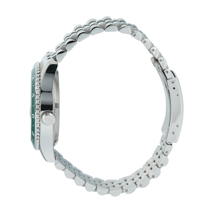 Jam Tangan Expedition EXP EX 6862 MABSSGN Men Green Dial Stainless Steel Strap