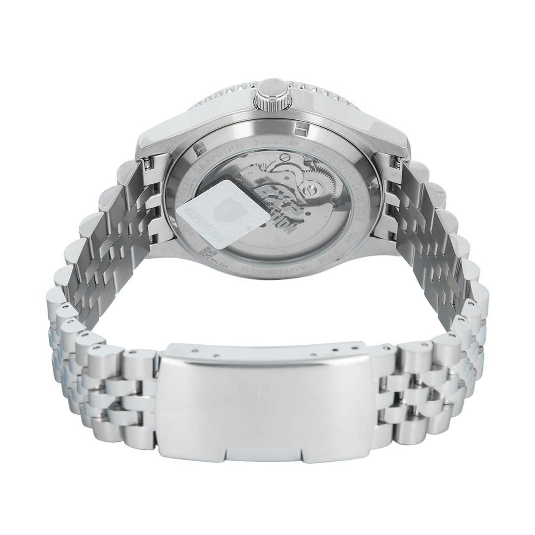 Jam Tangan Expedition EXP EX 6862 MABSSGN Men Green Dial Stainless Steel Strap