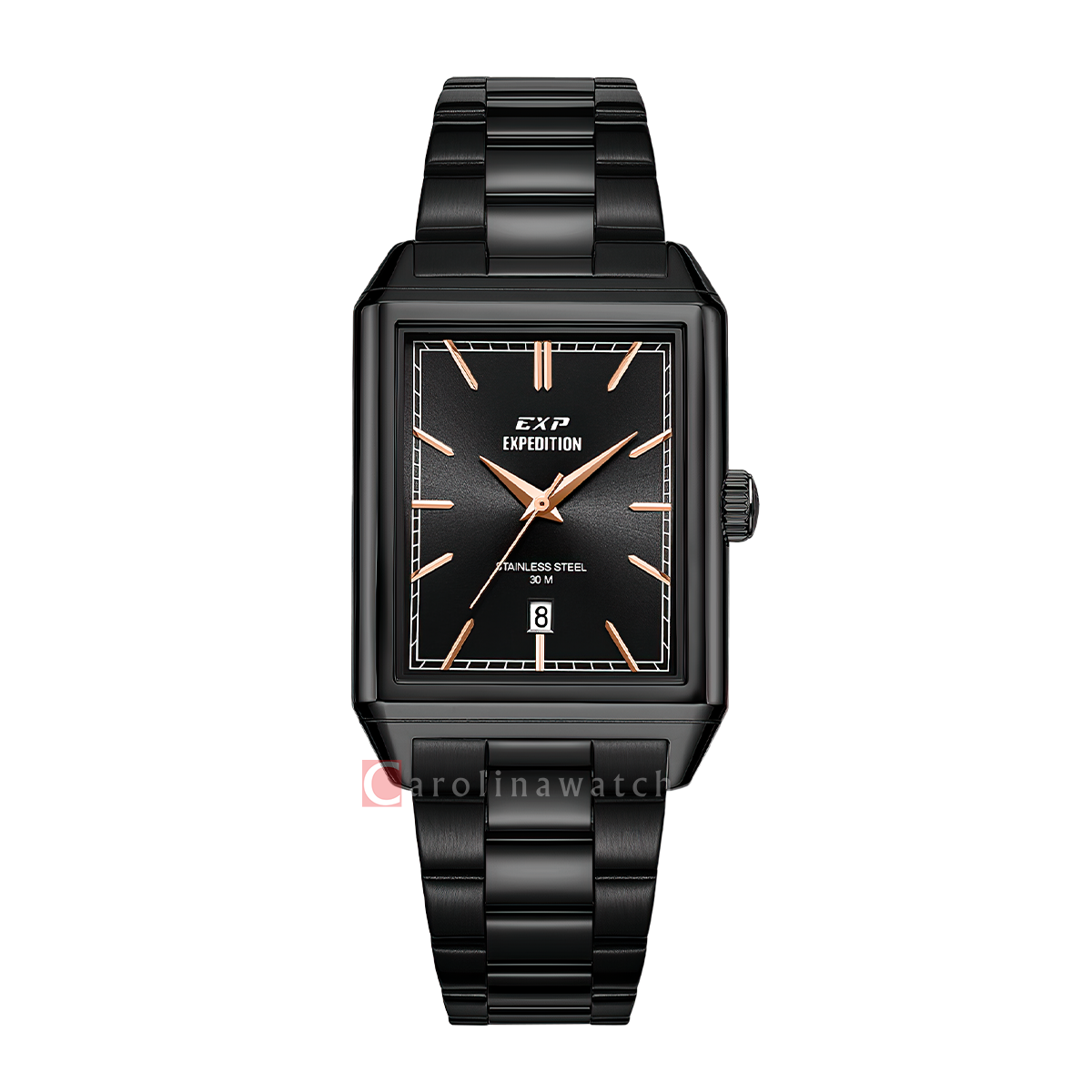 Jam Tangan Expedition EXP EX 6866 MDBIPBARG Men Black Dial Black Stain ...
