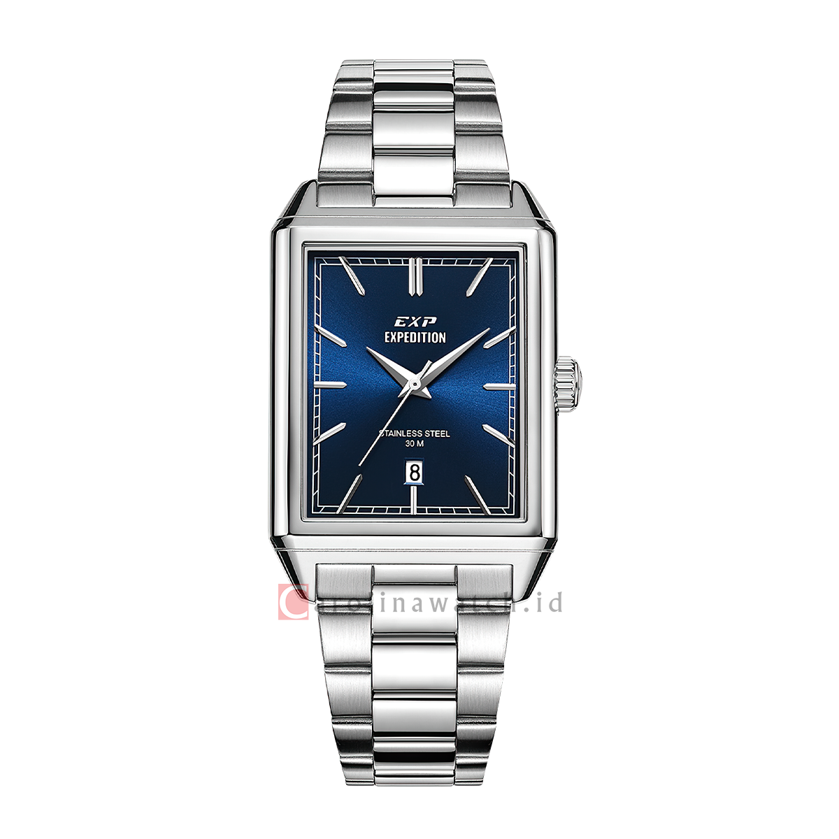 Jam Tangan Expedition EXP EX 6866 MDBSSBU Men Blue Dial Stainless Stee ...