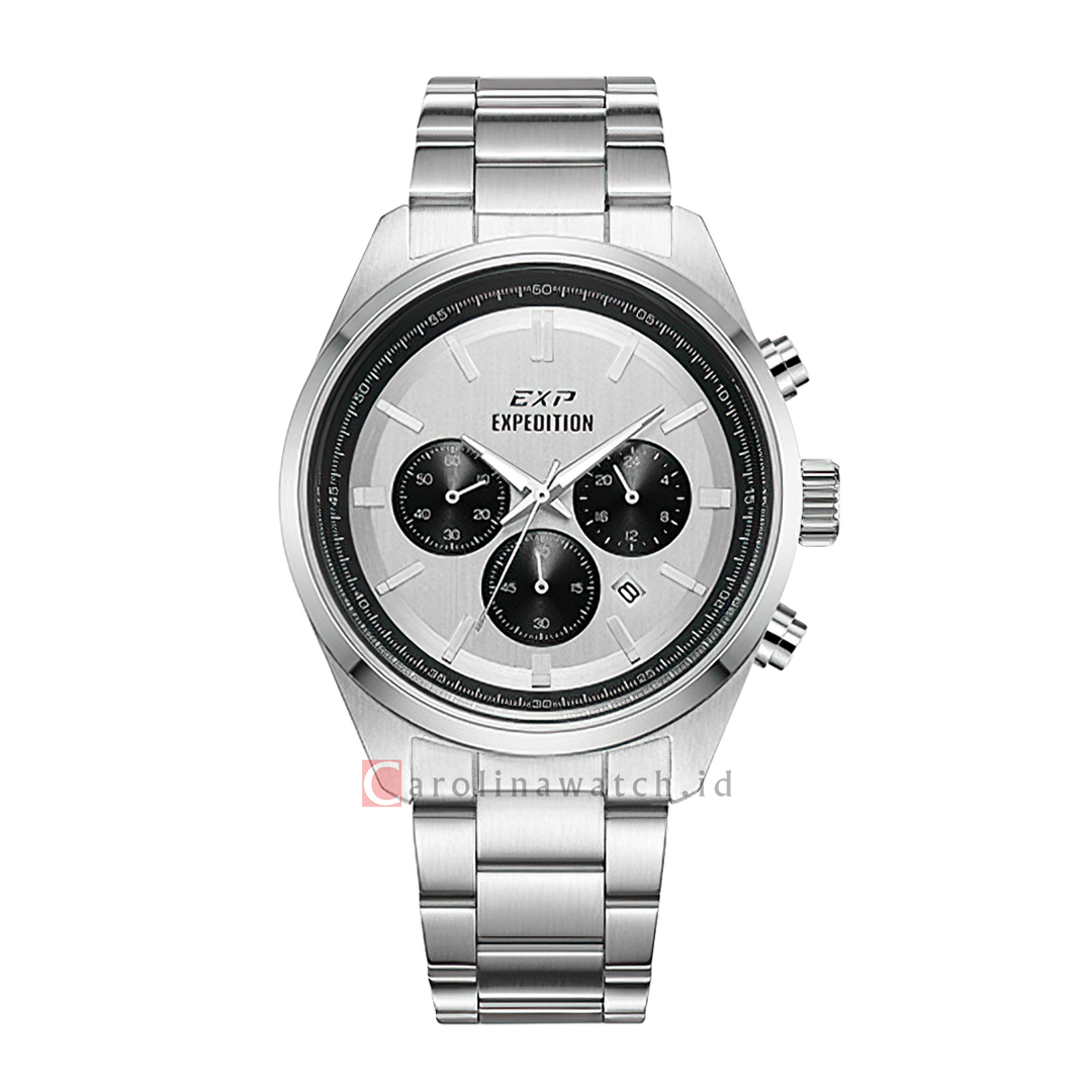 Jam Tangan Expedition EXP EX 6867 MCBSSSL Men Dual Tone Dial Stainless Steel Strap