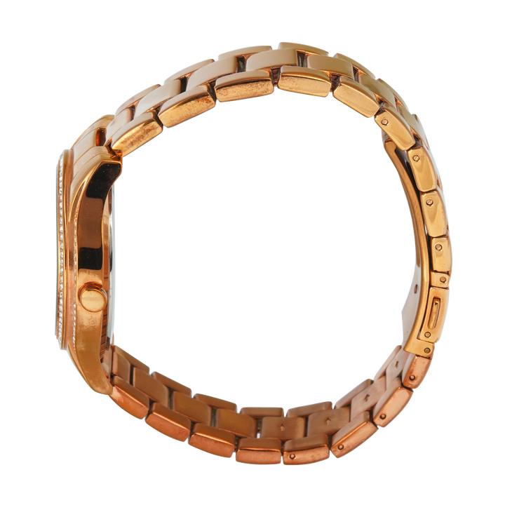 Jam Tangan French Connection FC1205RGM Women Gold Dial Rose Gold Stainless Steel Strap